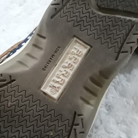 Sperry Leather Boat Shoes Polka Dots Girls size 3M - Picture 5 of 9